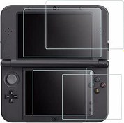 Resim AFUNTA Nintendo 3DS XL, için ekran koruması, 4 adet sertleştirilmiş cam, üst ekran için ve alt ekran için HD Clear Crystal PET film, 3DS XL film aksesuarı 