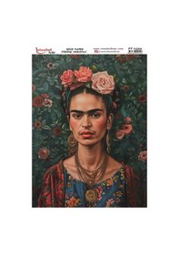 Resim Pirinç Dekopaj Kağıdı 30x42cm Pt-2599 Frida Kahlo 