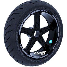 Resim Moto GP Stili Taş Grisi Jant Şeridi Sticker 
