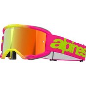 Resim GARAJJ Alpinestars Vision 5 Wordmark Goggle Kross Gözlüğü Pembe / Sarı 