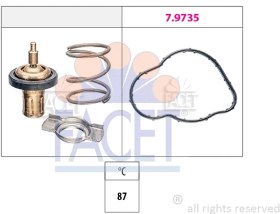 Resim TERMOSTAT 87 °C QASHQAI J11 CAPTUR CLIO IV KANGOO MEGANE III 1.5DCI , X117 15>18 W176 12>18 W246 13>18 C117 13>18 