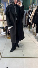 Resim KAŞMİR OVERSIZE KABAN - Bordo / M 