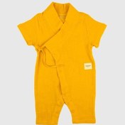 Resim Uzun Kimono Tulum Sonbahar Sarısı Sarı 