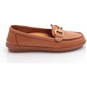 Resim Dgn E224 Kadin Loafer Ayakkabi Taba 