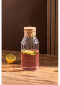 Resim Porsima 2095 Mantar Kapaklı Ve Cam Başucu Sürahisi 950ml 