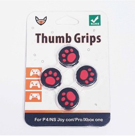 Resim Playstation 4 Analog Koruyucu Silikon Kılıf Ps4 Analog Cap Grips Ps4 Aksesuar Red 
