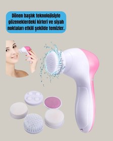 Resim Derin Temizleme Ve Masaj İçin 5 Başlıklı Yüz Cilt Nrzsnt - 4 Bakım Aleti 