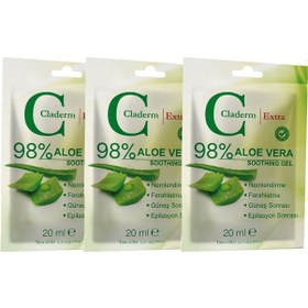 Resim Claderm Aloe Vera Soothing Gel 3 x 20 ML 