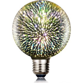 Resim Dianziye E27 Led Cam Ampul 4w 500lm 85-265v 50000 Saat Renkli Atış Effekti, Alüminyum Gövde, Ce Sertifikalı 