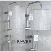 Resim Fawer Faucet & Shower Ful Krom Yağmurlama Robot Duş Seti 