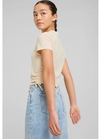 Resim Puma Flamıng Love Knotted Tee Bej Kız Çocuk Kısa Kol T-shirt 000000000102230811 Bej 