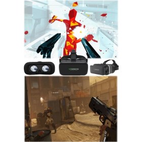 Resim Munico Shinecon Vr Box 3D Sanal Gerçeklik Gözlüğü 4-6 Inç Uyumlu Film Oyun Meta Worlds 
