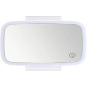 Resim Lasonstiges Evrensel Araba Güneşlik Ayna Kozmetik Ayna İle Led Arka Işık Dokunmatik Anahtarı Makyaj Aynası Güneşlik Yüksek Parlak İç Hd Ayna 