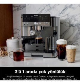 Resim Ninja Luxe Cafe Premier Gümüş Yarı Otomatik Espresso Makinesi 