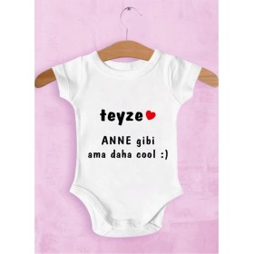 Resim Limon Unisex Bebek Beyaz Teyzeye Özel Zıbın 