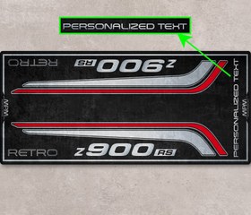 Resim Z900 RS İçin Tasarlanmış Motosiklet Matı - MM7415 - Standart / 260cm x 120cm 