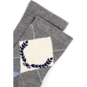 Resim U.s. Polo Assn. Erkek Çocuk Gri Melanj Çorap (Soket) 50318052-VR086 