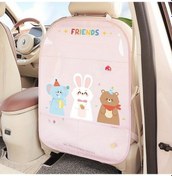 Resim Dashanshop Koltuk Arkası Organizer Yıkanabilir Panda Desenli Storage Bag Ve Kick Mat 