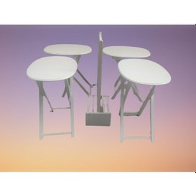 Resim Zigon Sehpa Oval Çanta Kayın Model Torna Iskelet Parlak Beyaz Lak (482204688) 