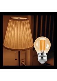 Resim G45 Rustik Led Ampul 4w E27 Duy 2700k Gün Işığı Mini Top Filament Ampul 1 