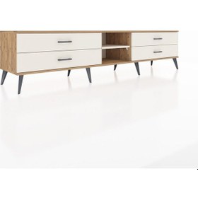 Resim Hyperion Tv Ünitesi Tek Raflı 4 Çekmeceli 220x44x51 Çam-aytaşı Aytası/aytası - Atlas Çam 