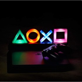 Resim Cafele Playstation Icons Light 3 Işık Modlu Ve Müzik Sese Duyarlı 