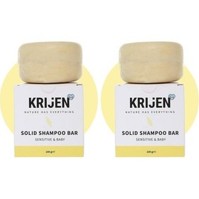 Resim Krijen Hassas Cilt & Bebek Katı Şampuanı 100gr 2 Paketi 
