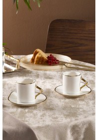 Resim Karaca Charm 2 Kişilik Kahve Fincan Takımı 110 Ml Gold Altın 