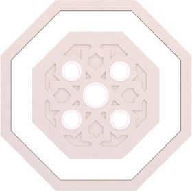 Resim Motifpiyer Tavan Spot Göbegi-Motifli-Sekizgen-14-86cm-Dıs Çitalı 