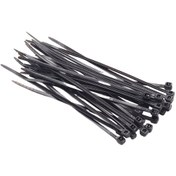 Resim Springsun Siyah Nilon Kablo Bağlayıcı Seti 1.9mm 150mm, 3-40mm Kablo Çapı Uyumlu, 100 Adet, Dayanıklı Ve Kimyasal Direnci 