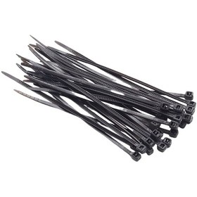 Resim Springsun Siyah Nilon Kablo Bağlayıcı Seti 1.9mm 150mm, 3-40mm Kablo Çapı Uyumlu, 100 Adet, Dayanıklı Ve Kimyasal Direnci 