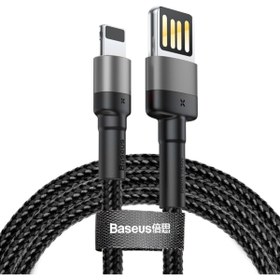 Resim Baseus Cafule 2.4 A Lightning 1 Metre Şarj Kablosu Gri 