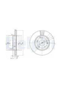 Resim Mercedes Clk 200 C208 Fren Diski On 1997-2002 Delphı Bg3240c 2adettir 