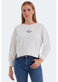 Resim Slazenger Vıtal 2 Li Set Kadın Oversıze Beyaz - Siyah Sweatshirt Beyaz - Siyah 