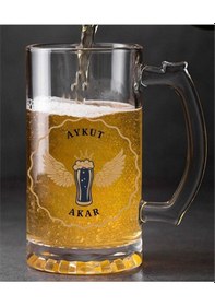 Resim Kişiye Özel Tasarımlı Bira Bardağı 