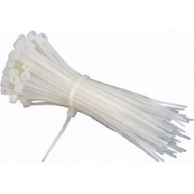 Resim Kablo Bağı & Plastik Kelepçe & Cırt Kelepçe 4.8X450 Beyaz 100 Ade 