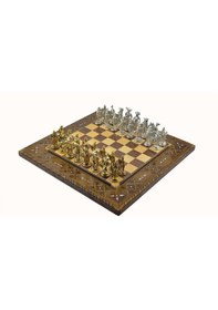 Resim Gifthome Metal Satranç Takımı - Seti battal ispanyol parlak Taş d 