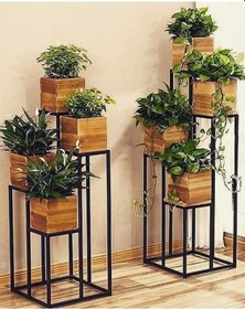 Resim Metal Çiçeklik Modeli Çiçeklik Sehpası 4 Katlı Saksılık Diğer 