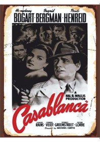 Resim Casablanca Film Afişi Retro Klasik Sinema Posteri 