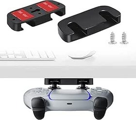 Resim Newseego PS5 ve PS4 ile Uyumlu Masa Altı Kumanda Montajı, 2 Paket Masa Denetleyici Tutucu Standı, Sağlam Yer Tasarruflu Düzenleyici Depolama Tutucu PS5/PS4 için Oyun Aksesuarları - Siyah 