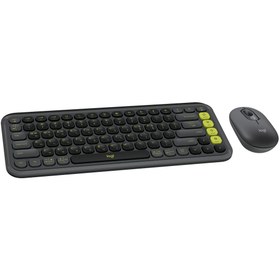 Resim logitech POP ICON Kablosuz Bluetooth Sessiz Türkçe Q Klavye ve Mouse Seti - Siyah 920-013075 