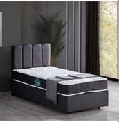 Resim Baza, 90x190 cm Defne Baza+ Başlık + Comfort Yatak Seti, Antrasit 