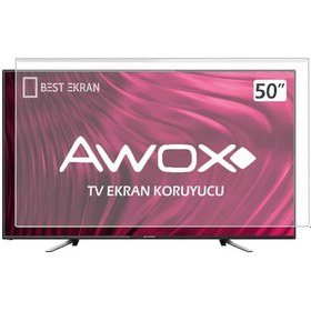 Resim Awox Uyumlu 50" inç 127 Ekran Tv Ekran Koruyucu Paneli 