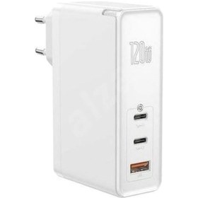 Resim Baseus 120W Gan Pd Qc 5.0 Type-C Usb Hızlı Şarj Cihazı (C+C+U) 