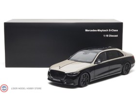Resim 1:18 Almost Real 2023 Mercedes Benz Maybach S Class Mojave Silver Onyx Black 