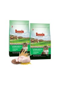 Resim Bonnie Kısırlaştırılmış Tavuklu Kedi Maması 2 x 1500 G 