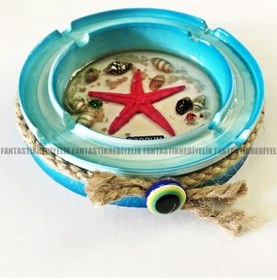 Resim Fantastikhediyelik Bodrum Deniz Yıldızı Kabuklu Orta Bahçe Balkon Küllük Kül Tablası (275305869) Diğer 