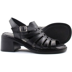 Resim Hakiki Deri Kadın Dolgu Topuk Sandalet 621za937l 001 