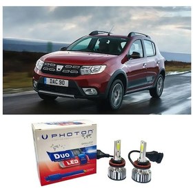 Resim Dacia Sandero Stepway Kısa Led Xenon Far Ampulü H7 Duo Yeni Seri Beyaz 2016-2020 