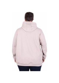Resim Starbattal Büyük Beden Kapüşonlu Sweat Double Face Winter 25700 Bej Bej 